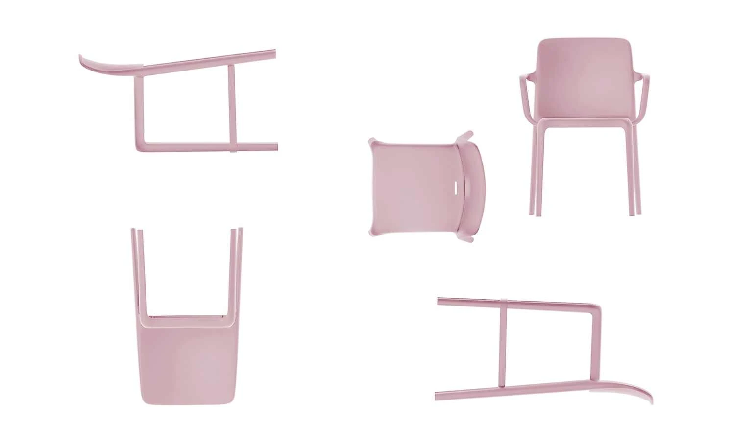 Connubia Stuhl stapelbar Bayo | Altrosa Nein 6 Connubia Stuhl stapelbar Bayo | Altrosa Nein – Bild 4