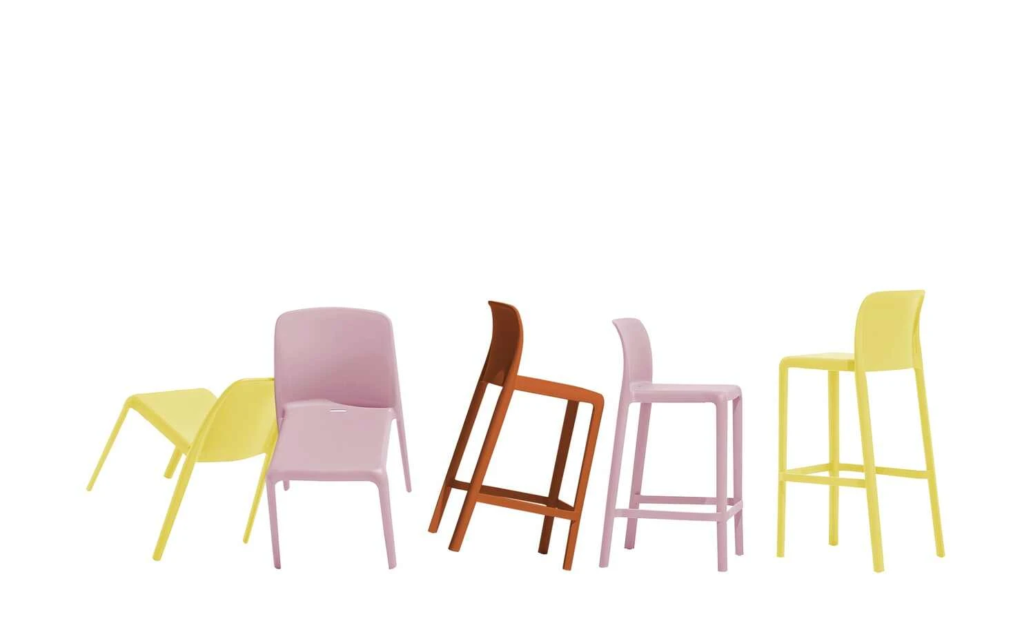 Connubia Stuhl stapelbar Bayo | Altrosa Nein 5 Connubia Stuhl stapelbar Bayo | Altrosa Nein – Bild 3