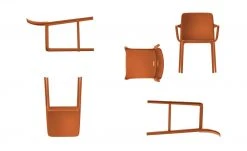Connubia Stuhl stapelbar Bayo | Safran (Orange) Nein -SitzWerk Verkaufsgeschäft 15304880 11 202111152233