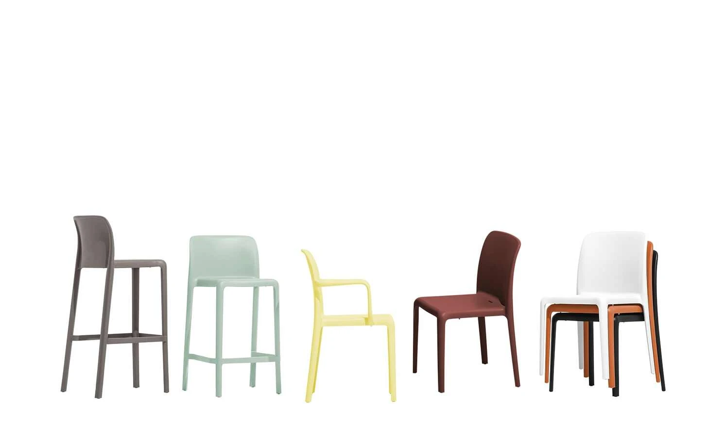 Connubia Stuhl stapelbar Bayo | Rot Oxid (Bordeaux) Nein 4 Connubia Stuhl stapelbar Bayo | Rot Oxid (Bordeaux) Nein – Bild 2