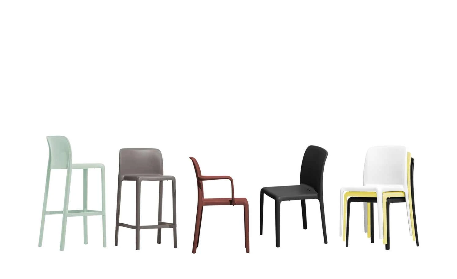 Connubia Stuhl stapelbar Bayo | Schwarz Nein 4 Connubia Stuhl stapelbar Bayo | Schwarz Nein – Bild 2