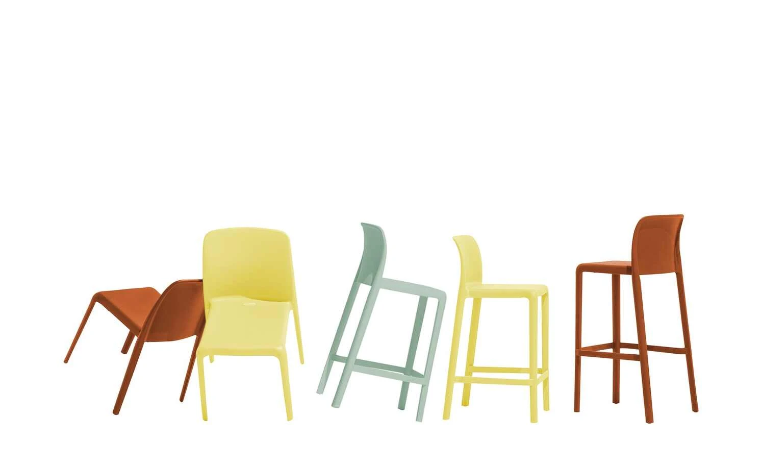 Connubia Stuhl stapelbar Bayo | Zitronengelb Nein 5 Connubia Stuhl stapelbar Bayo | Zitronengelb Nein – Bild 3