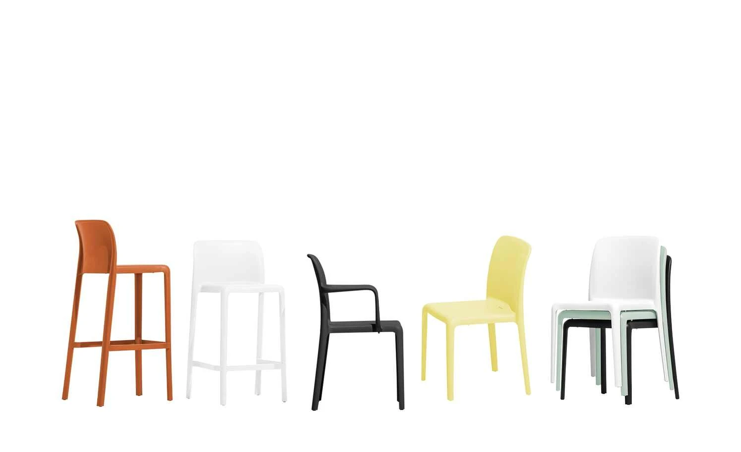 Connubia Stuhl stapelbar Bayo | Zitronengelb Nein 4 Connubia Stuhl stapelbar Bayo | Zitronengelb Nein – Bild 2