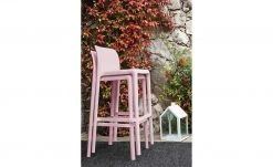 Connubia Barhocker stapelbar Bayo | Altrosa ca. 65 cm