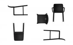 Connubia Barhocker stapelbar Bayo | Schwarz ca. 65 cm -SitzWerk Verkaufsgeschäft 15304898 5 202111121257