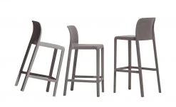 Connubia Barhocker stapelbar Bayo | Taubengrau ca. 65 cm