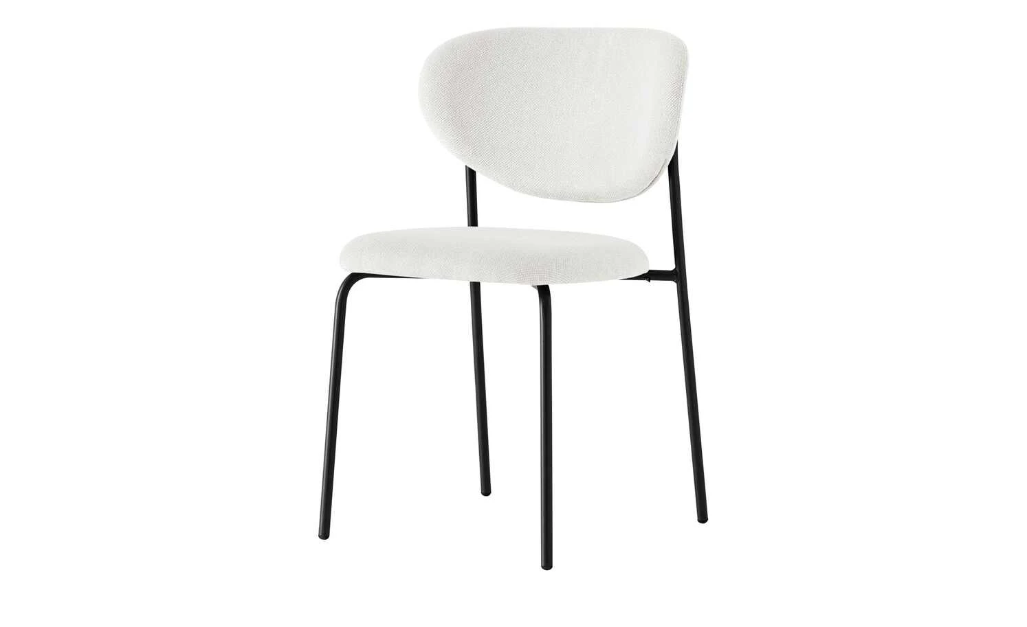 Connubia Polsterstuhl Cozy | Sand (Weiß) / Schwarz 4 Connubia Polsterstuhl Cozy | Sand (Weiß) / Schwarz – Bild 2