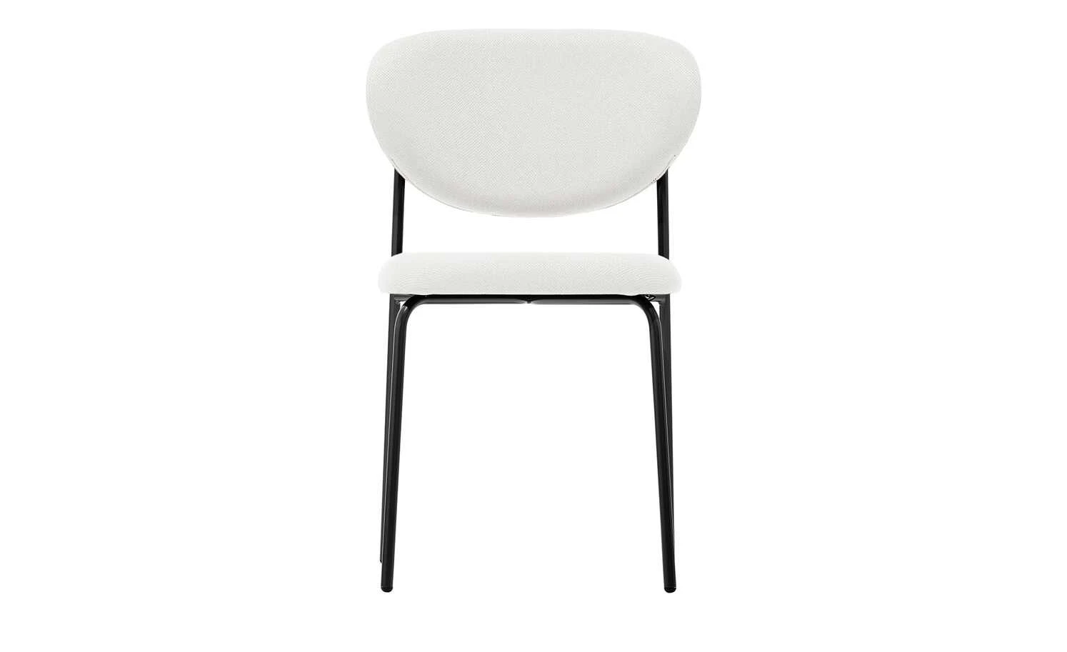 Connubia Polsterstuhl Cozy | Sand (Weiß) / Schwarz 6 Connubia Polsterstuhl Cozy | Sand (Weiß) / Schwarz – Bild 4