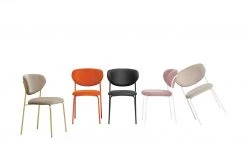 Connubia Polsterstuhl Cozy | Rosa / Schneeweiß