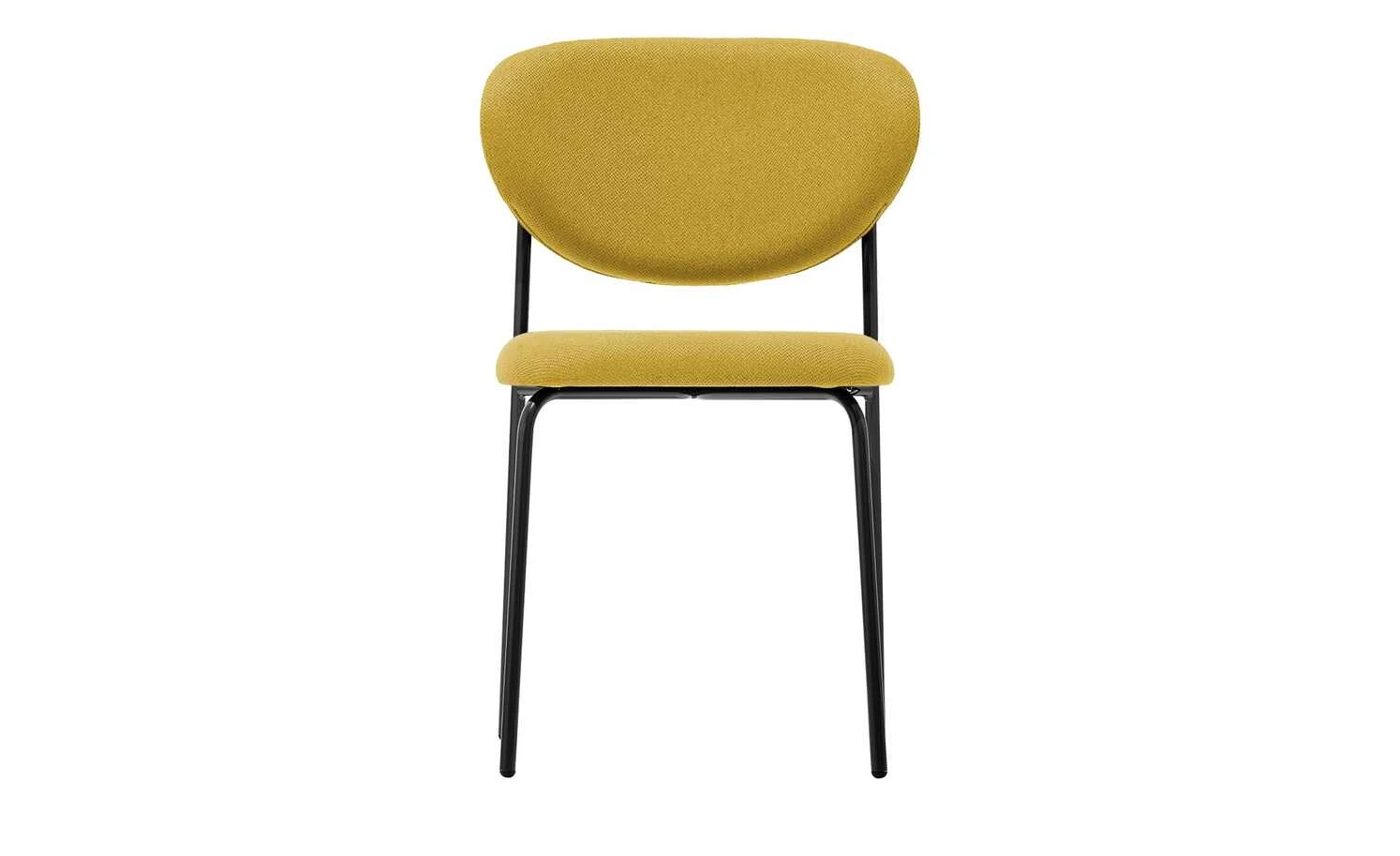 Connubia Polsterstuhl Cozy | Zitronengelb / Schwarz 6 Connubia Polsterstuhl Cozy | Zitronengelb / Schwarz – Bild 4