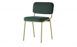 Connubia Polsterstuhl Sixty | Grün / messingfarben