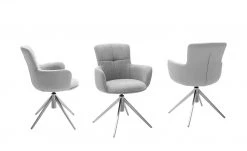 Polsterstuhl drehbar Curo | Grau Edelstahl -SitzWerk Verkaufsgeschäft 15305290 4 202201202233