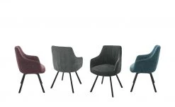 uno Polsterstuhl drehbar Loro | Merlot (Rot)