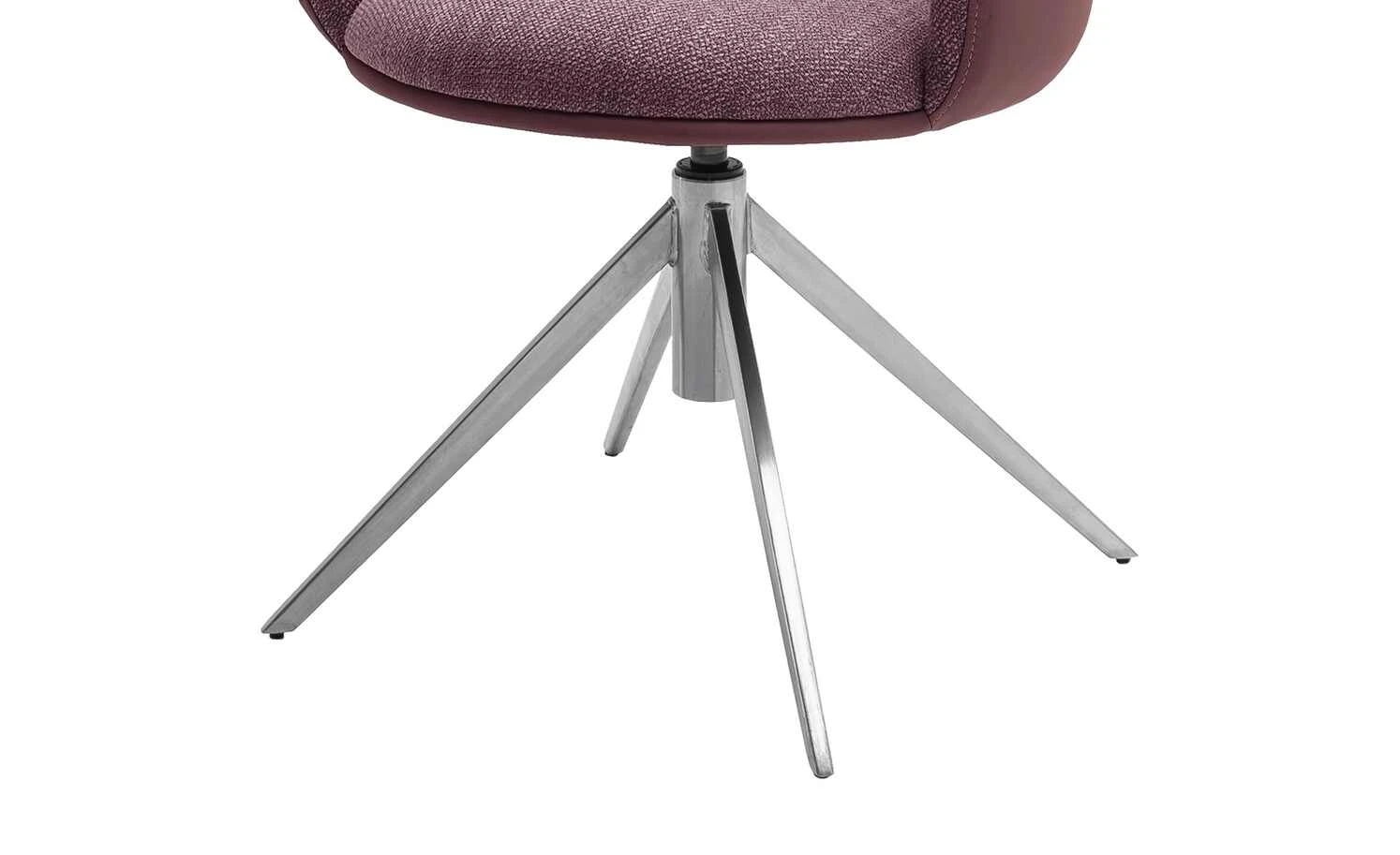 Polsterstuhl drehbar Curo | Merlot (Weinrot) Edelstahl 7 Polsterstuhl drehbar Curo | Merlot (Weinrot) Edelstahl – Bild 5