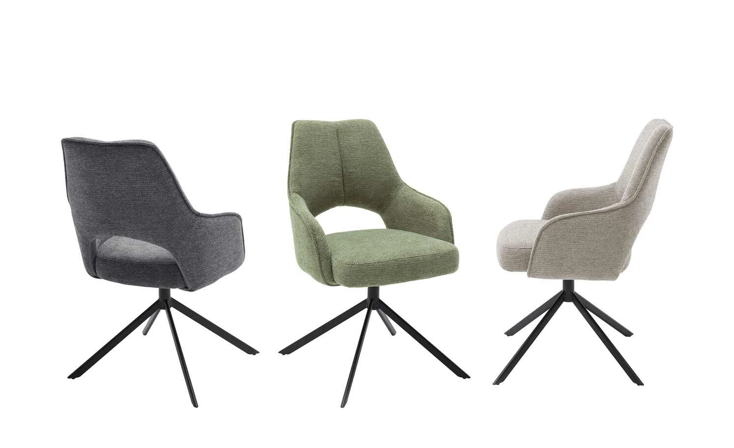 Polsterstuhl drehbar Gory | Olive (Grün) 4 Polsterstuhl drehbar Gory | Olive (Grün) – Bild 2