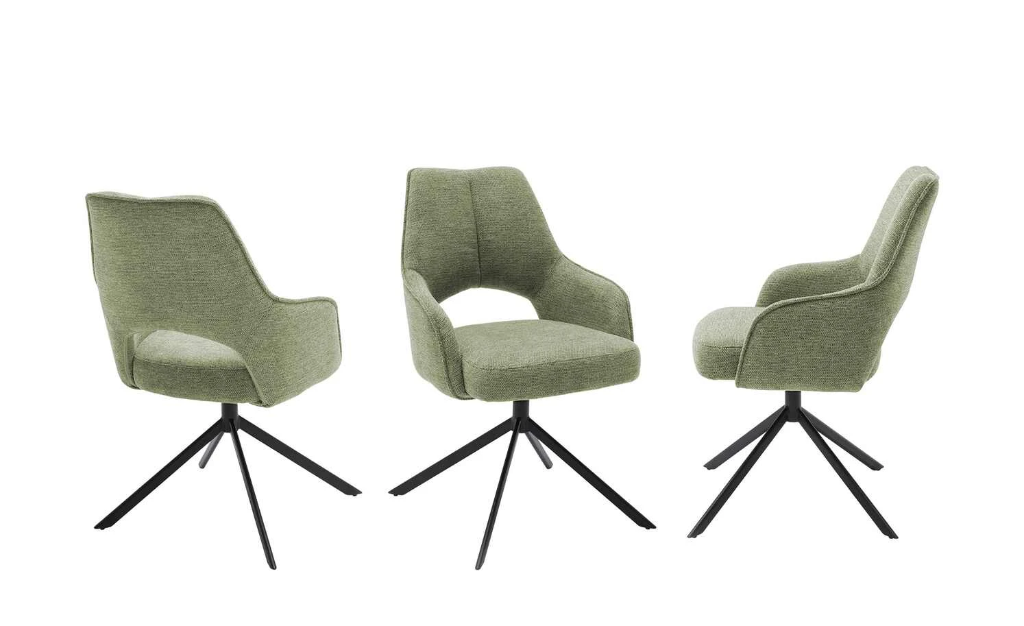 Polsterstuhl drehbar Gory | Olive (Grün) 3 Polsterstuhl drehbar Gory | Olive (Grün)