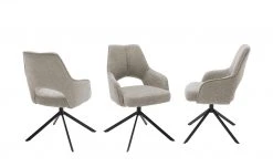 Polsterstuhl drehbar Gory | Schlamm (Beige)