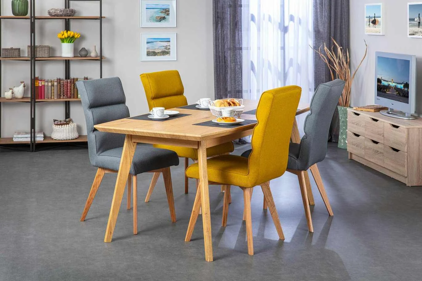 Esszimmerstuhl Skanderborg 2er Set | Curry 4 Esszimmerstuhl Skanderborg 2er Set | Curry – Bild 2