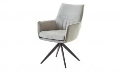 Armlehnstuhl Latina | Platingrau (Hellgrau) Metall Ja