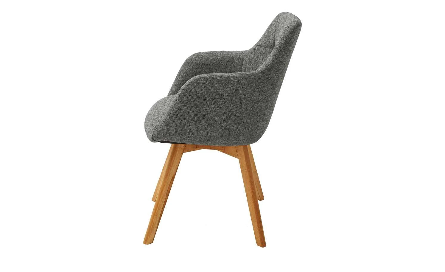 Dine + Mine Polsterstuhl Nador | Anthrazit Wildeiche Nein 5 Dine + Mine Polsterstuhl Nador | Anthrazit Wildeiche Nein – Bild 3