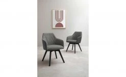 Dine + Mine Polsterstuhl Xalapa | Anthrazit Schwarz Ja