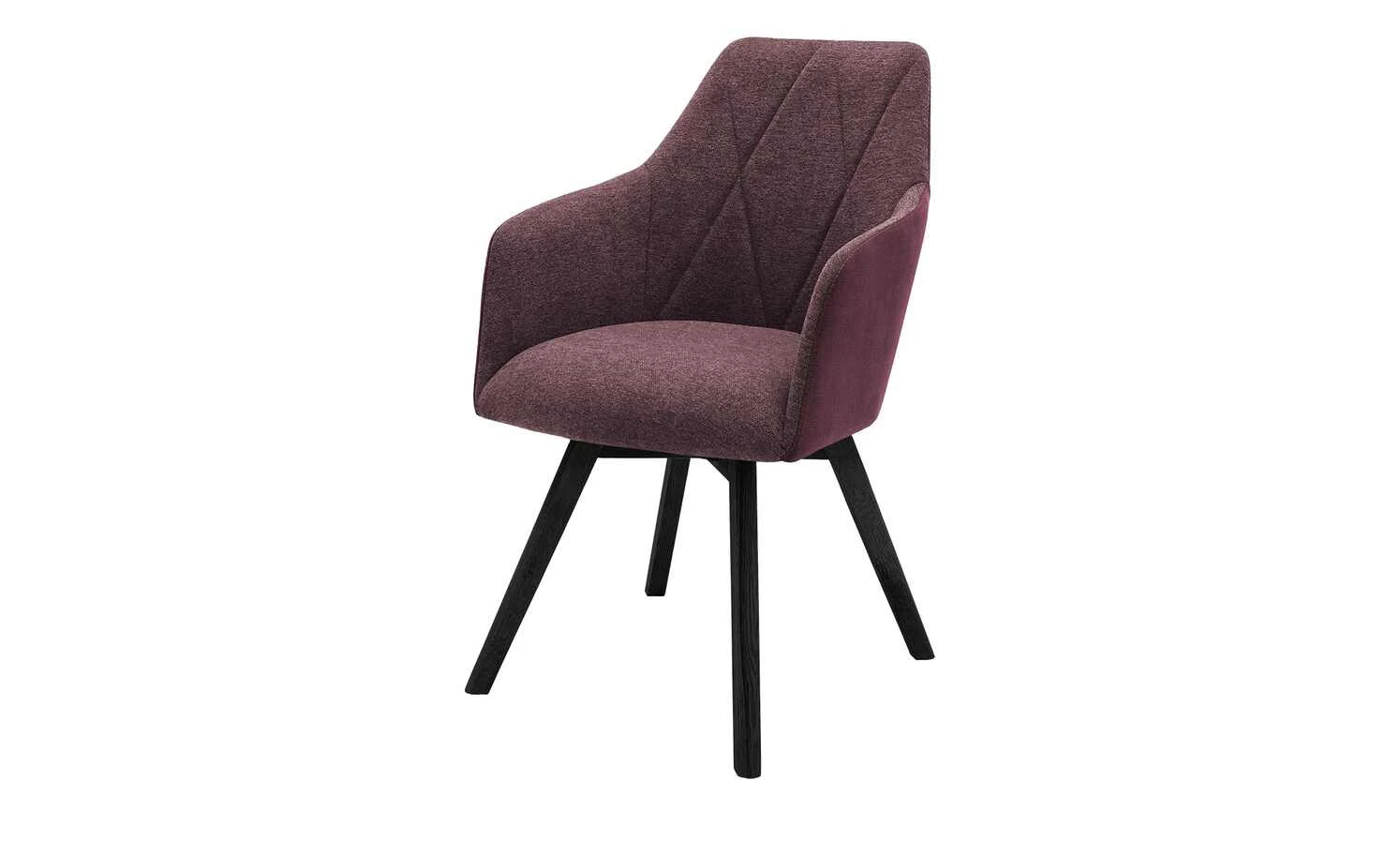 Dine + Mine Polsterstuhl Xalapa | Bordeaux Schwarz Nein 4 Dine + Mine Polsterstuhl Xalapa | Bordeaux Schwarz Nein – Bild 2