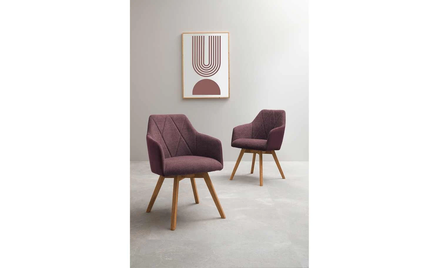 Dine + Mine Polsterstuhl Xalapa | Bordeaux Akaziefarbig Nein 3 Dine + Mine Polsterstuhl Xalapa | Bordeaux Akaziefarbig Nein