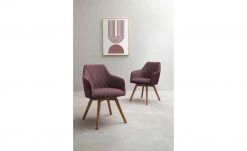 Dine + Mine Polsterstuhl Xalapa | Bordeaux Wildeiche Nein