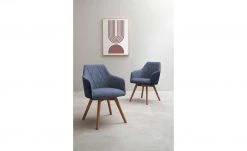 Dine + Mine Polsterstuhl Xalapa | Nachtblau Wildeiche Nein