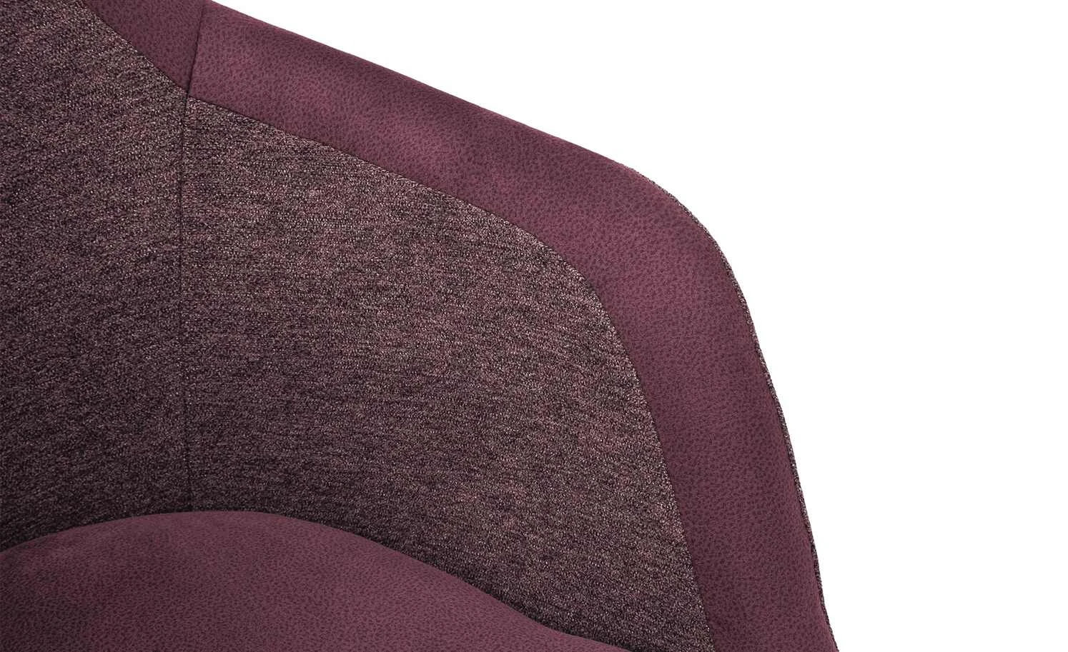 Dine + Mine Polsterstuhl Corby | Bordeaux Schwarz Ja 6 Dine + Mine Polsterstuhl Corby | Bordeaux Schwarz Ja – Bild 4