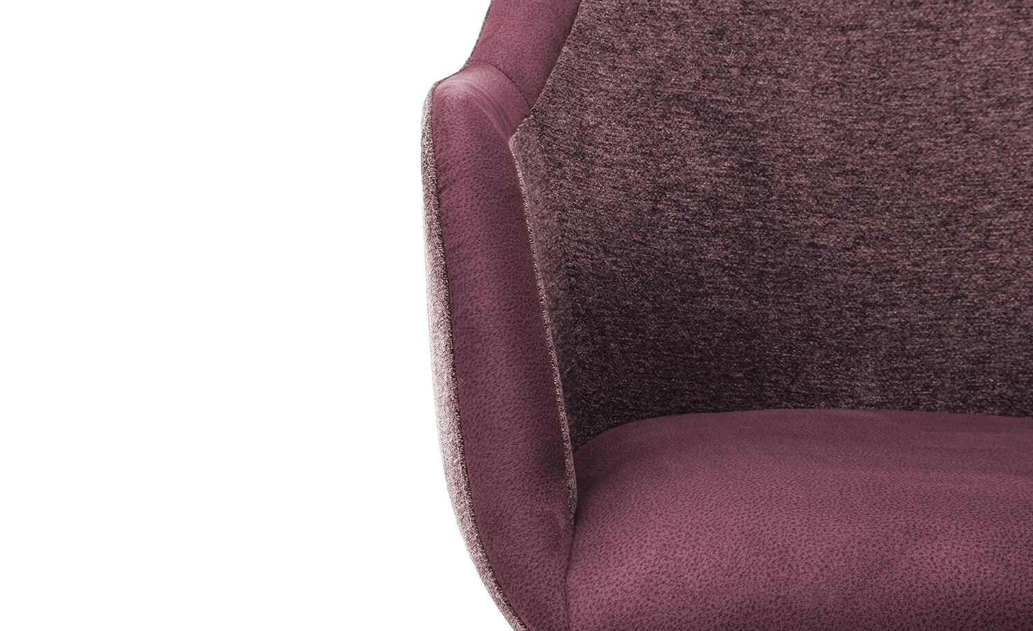 Dine + Mine Polsterstuhl Corby | Bordeaux Schwarz Ja 7 Dine + Mine Polsterstuhl Corby | Bordeaux Schwarz Ja – Bild 5