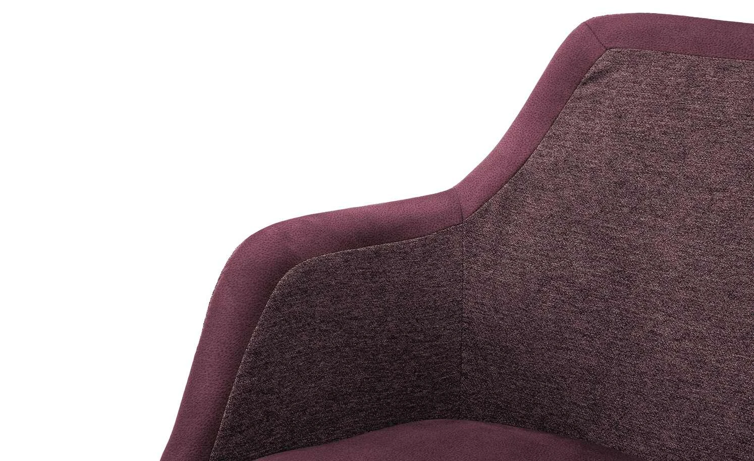 Dine + Mine Polsterstuhl Corby | Bordeaux Schwarz Ja 8 Dine + Mine Polsterstuhl Corby | Bordeaux Schwarz Ja – Bild 6