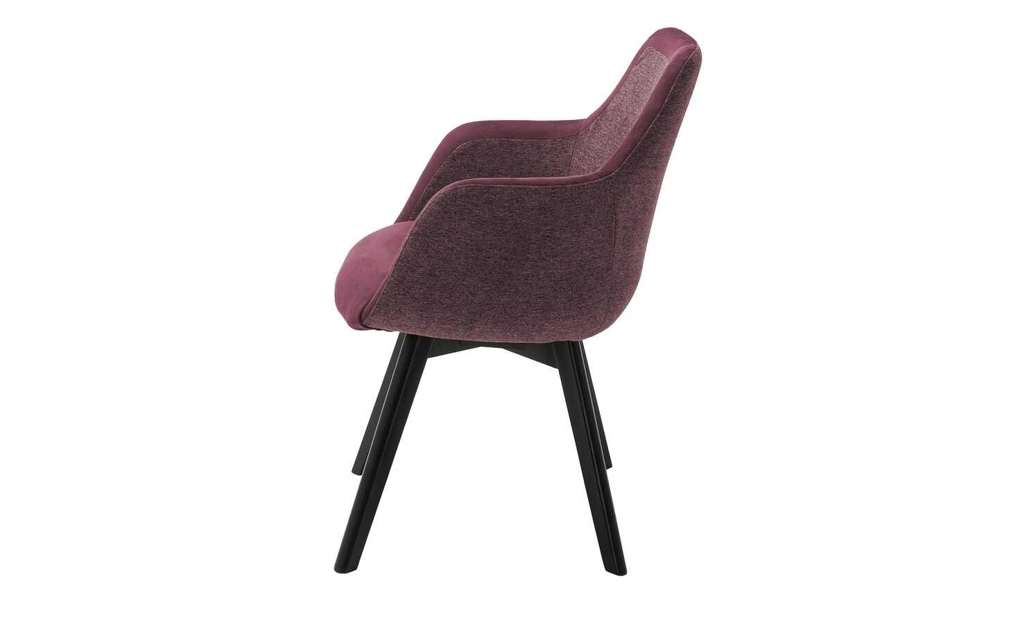 Dine + Mine Polsterstuhl Corby | Bordeaux Schwarz Ja 10 Dine + Mine Polsterstuhl Corby | Bordeaux Schwarz Ja – Bild 8