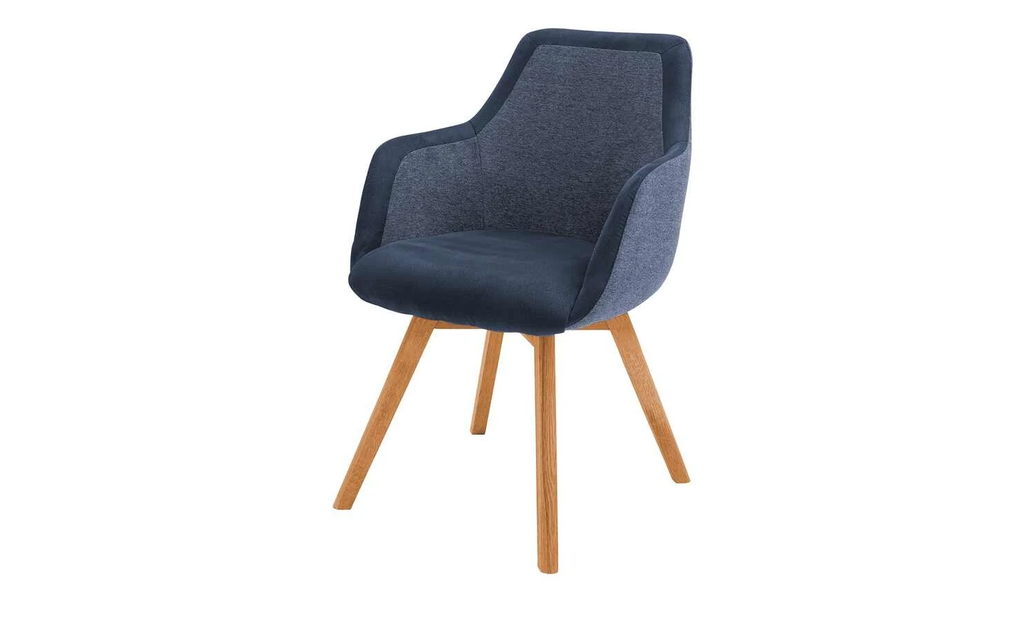 Dine + Mine Polsterstuhl Corby | Nachtblau Akaziefarbig Ja 4 Dine + Mine Polsterstuhl Corby | Nachtblau Akaziefarbig Ja – Bild 2
