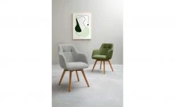 Dine + Mine Polsterstuhl Nador | Lichtgrau Wildeiche Nein