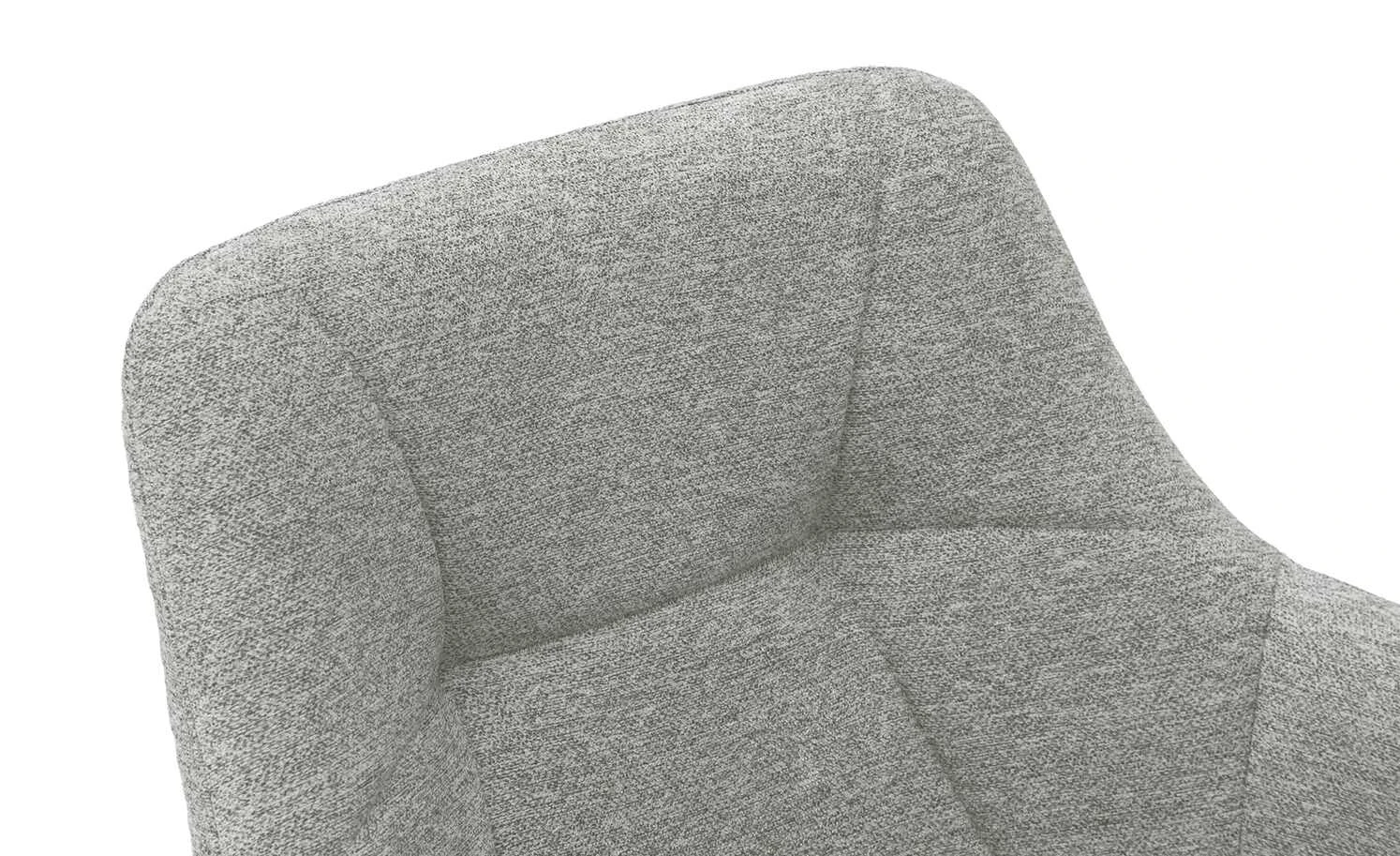 Dine + Mine Polsterstuhl Nador | Lichtgrau Schwarz Nein 7 Dine + Mine Polsterstuhl Nador | Lichtgrau Schwarz Nein – Bild 5