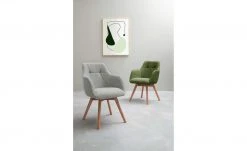 Dine + Mine Polsterstuhl Nador | Lichtgrau Akazie (Nachbildung) Nein