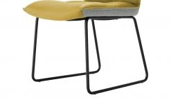 KOINOR Leder-Kufenstuhl Essay | Safran (Gelb) / Hellgrau -SitzWerk Verkaufsgeschäft 15307303 2 202206232232