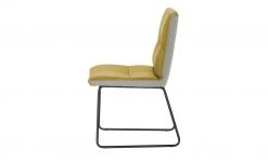 KOINOR Leder-Kufenstuhl Essay | Safran (Gelb) / Hellgrau -SitzWerk Verkaufsgeschäft 15307303 5 202206232232