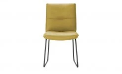 KOINOR Leder-Kufenstuhl Essay | Safran (Gelb) / Hellgrau -SitzWerk Verkaufsgeschäft 15307303 6 202206232232