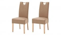 Woodford Polsterstuhl, 2er-Set Mable | Taupe Buche