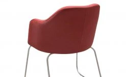 Woodford Polsterstuhl mit Armlehne Vilo | Kaminrot Kufengestell - Edelstahl -SitzWerk Verkaufsgeschäft 15309590 2 202208251235