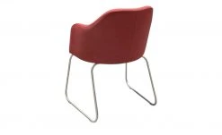 Woodford Polsterstuhl mit Armlehne Vilo | Kaminrot Kufengestell - Edelstahl -SitzWerk Verkaufsgeschäft 15309590 5 202208251235