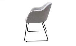 Woodford Polsterstuhl mit Armlehne Vilo | Silbergrau Kufengestell – Schwarz -SitzWerk Verkaufsgeschäft 15309599 2 202208251235