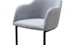 Woodford Polsterstuhl mit Armlehne Vilo | Silbergrau Freischwinger – Schwarz -SitzWerk Verkaufsgeschäft 15309606 3 202208251235