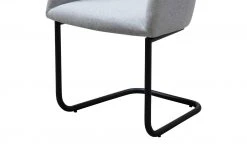 Woodford Polsterstuhl mit Armlehne Vilo | Silbergrau Freischwinger – Schwarz -SitzWerk Verkaufsgeschäft 15309606 4 202208251235