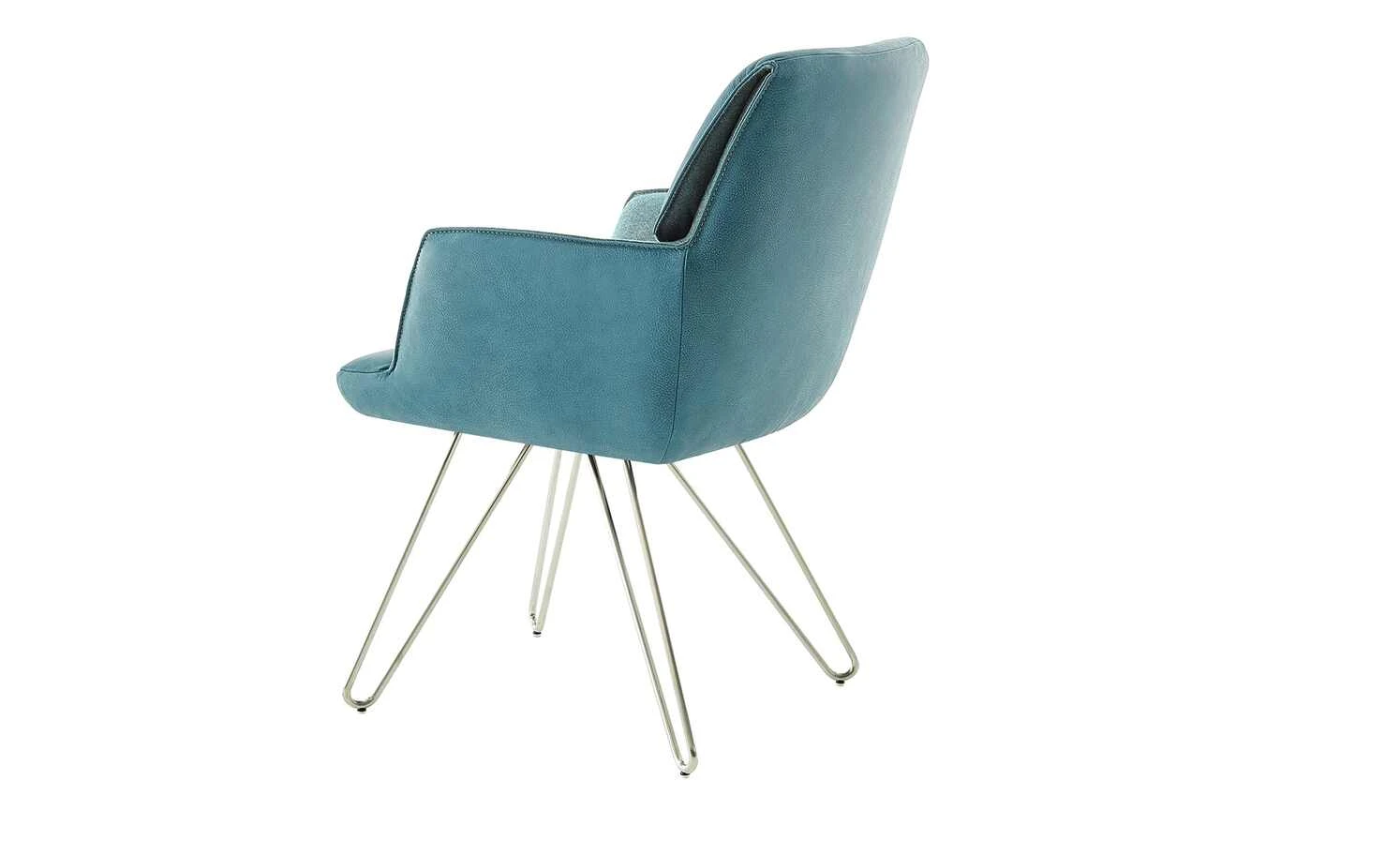 KOINOR Polsterstuhl Cocoon | Türkis / Blau Ja 7 KOINOR Polsterstuhl Cocoon | Türkis / Blau Ja – Bild 5